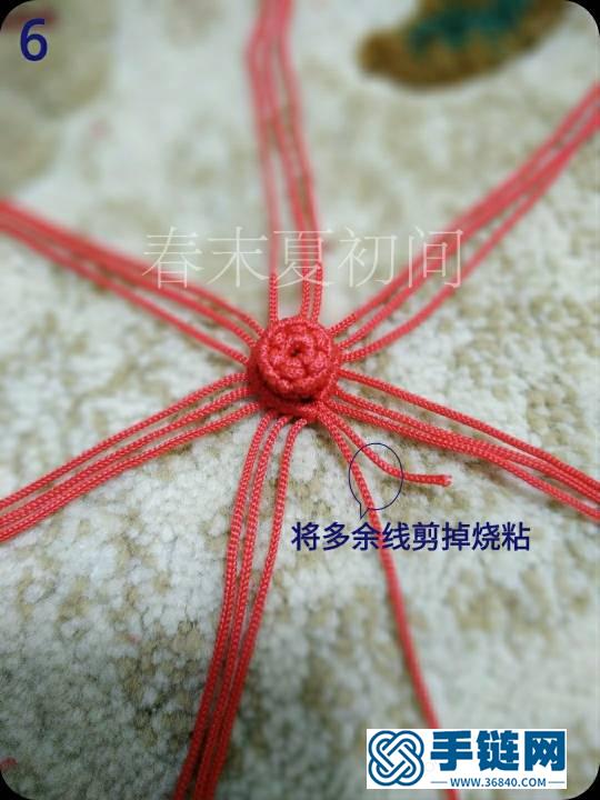 原創紅燈籠包掛編繩教程-完整編法步驟