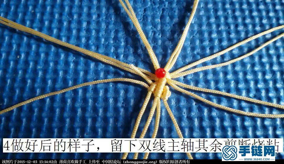 玉線雪花編繩教程-完整編法步驟