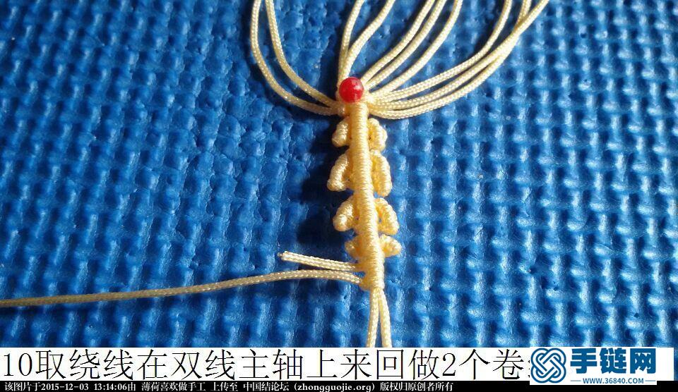 玉線雪花編繩教程-完整編法步驟