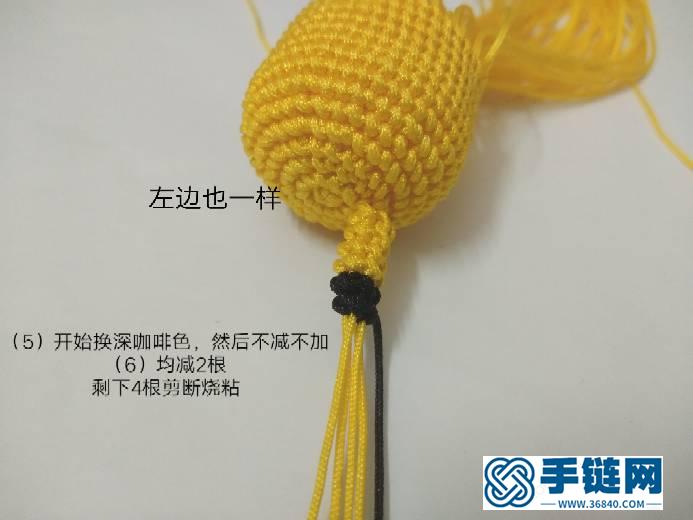 Q版長頸鹿編繩教程-完整編法步驟