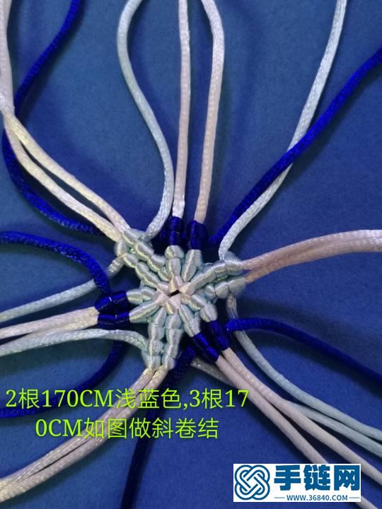 青花瓷柱掛件編繩教程-完整編法步驟