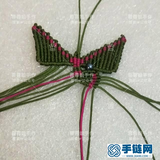 蝶戀書簽編繩教程-完整編法步驟