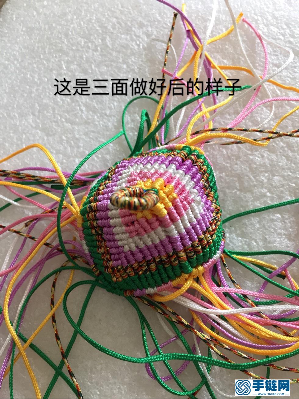 五彩粽子編繩教程-完整編法步驟