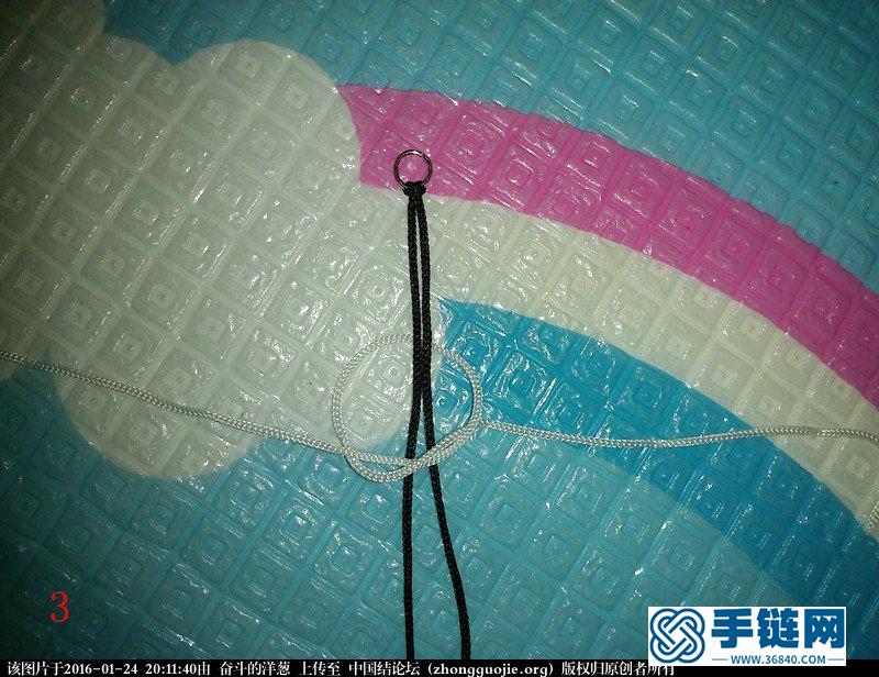 五彩冰花：做好了很久這教程，都沒時間發，大家將就這看啊！編繩教程-完整編法步驟