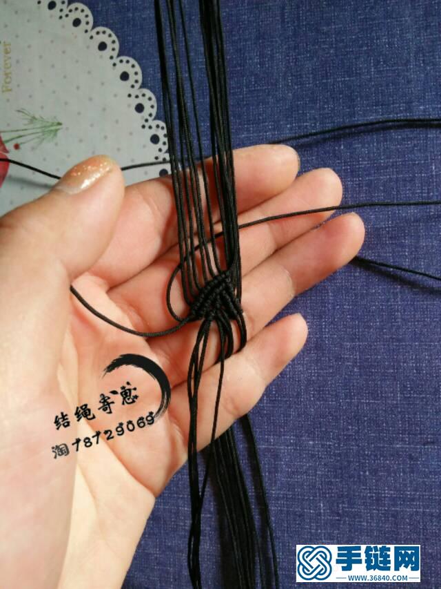 孔雀翎書簽編繩教程-完整編法步驟