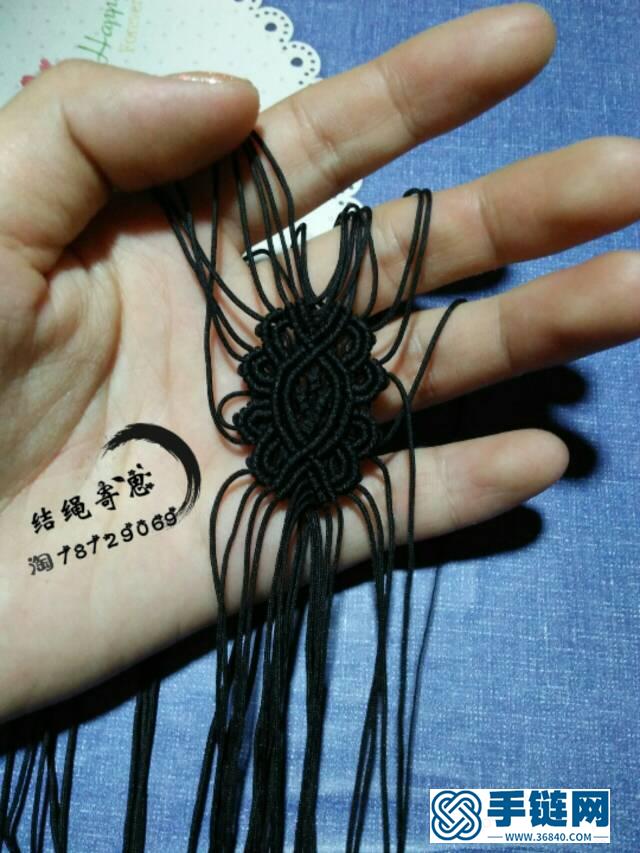 孔雀翎書簽編繩教程-完整編法步驟