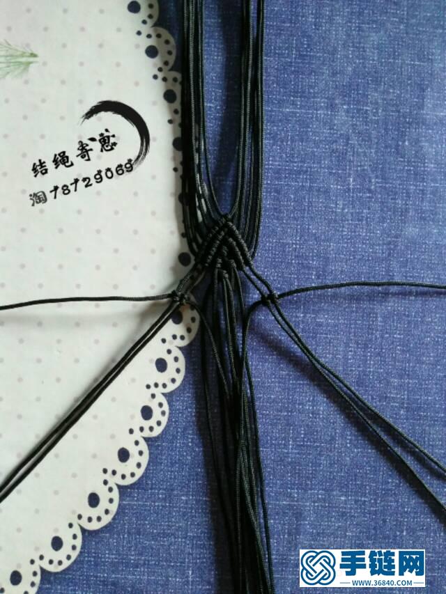 孔雀翎書簽編繩教程-完整編法步驟