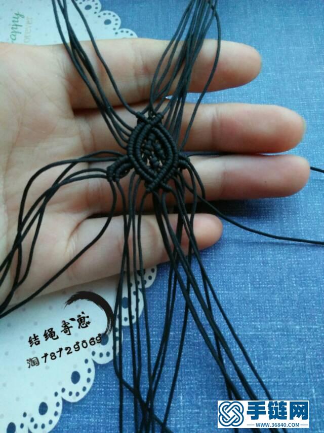 孔雀翎書簽編繩教程-完整編法步驟
