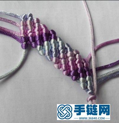 拋磚引玉 我的小作品——蝶戀花風鈴編繩教程-完整編法步驟