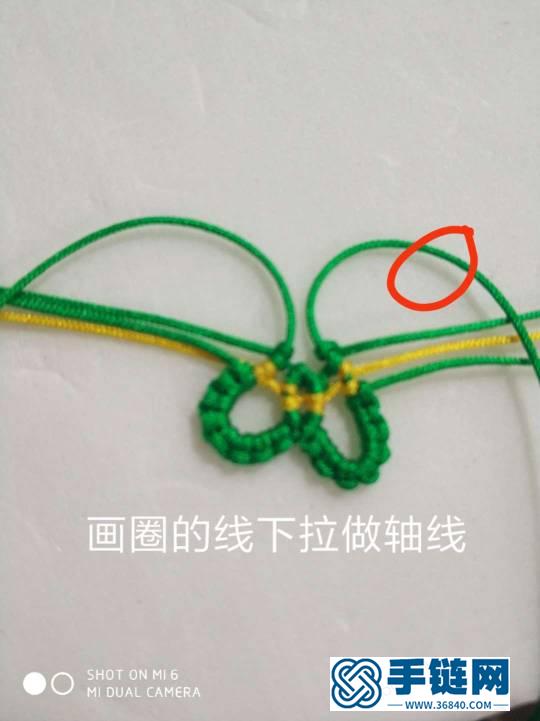 小蝴蝶編繩教程-完整編法步驟