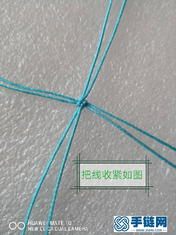 四葉草！在某寶上看到的圖很漂亮！自己琢磨了下做了一個！編繩教程-完整編法步驟