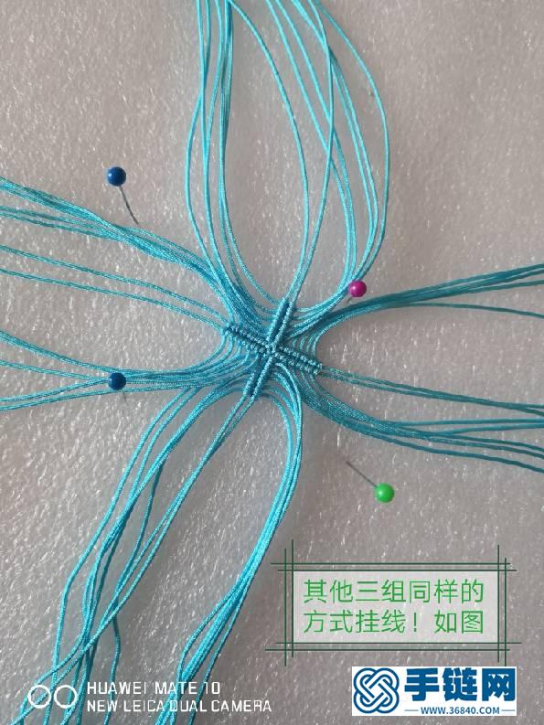 四葉草！在某寶上看到的圖很漂亮！自己琢磨了下做了一個！編繩教程-完整編法步驟
