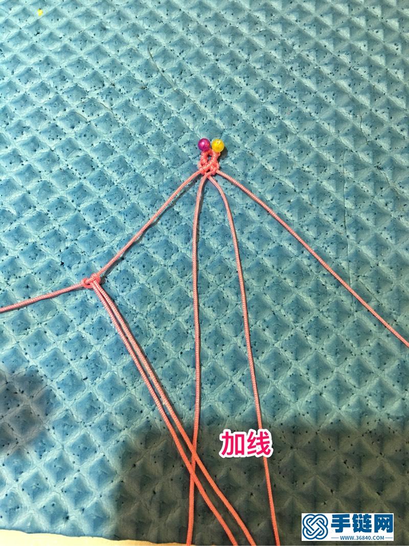 有個繩友說要這個教程……可做書簽，也可做手機鏈編繩教程-完整編法步驟