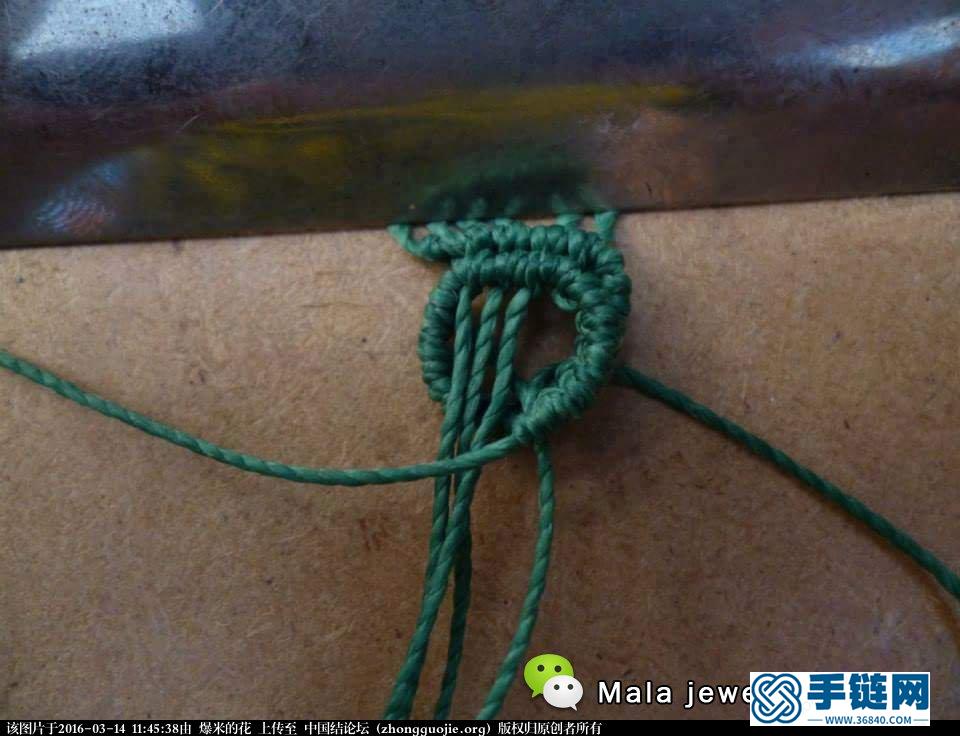 印第安結繩micro macrame包石頭小漩渦花紋教程編繩教程-完整編法步驟