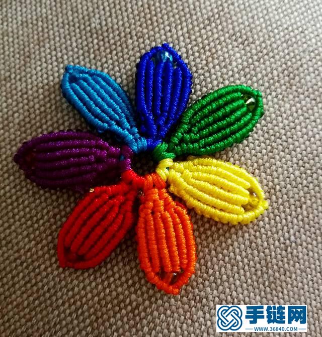 七色花編繩教程-完整編法步驟