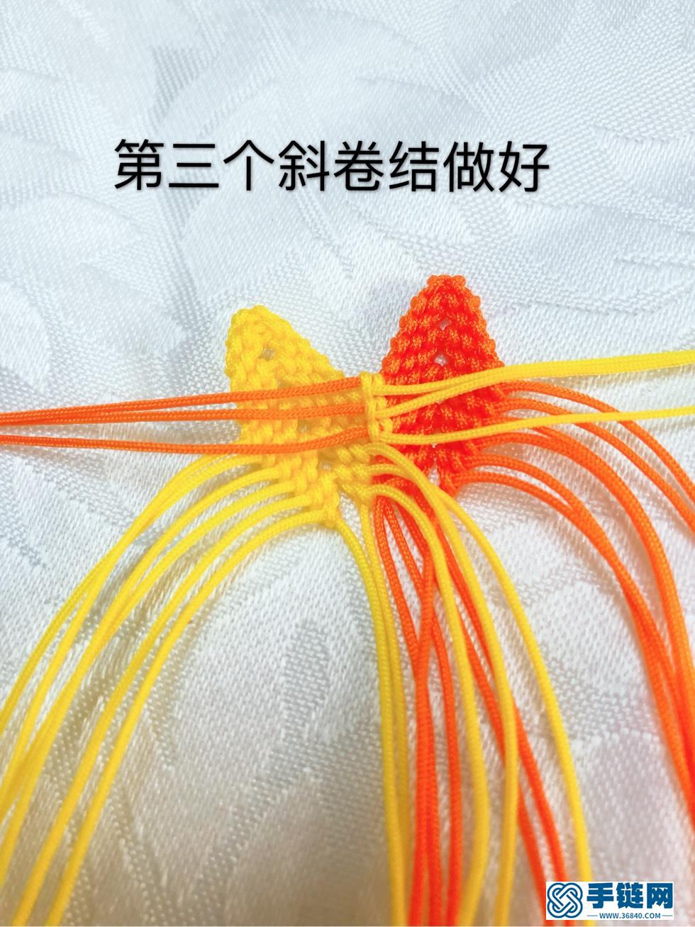 七色堇鑰匙扣教程編繩教程-完整編法步驟