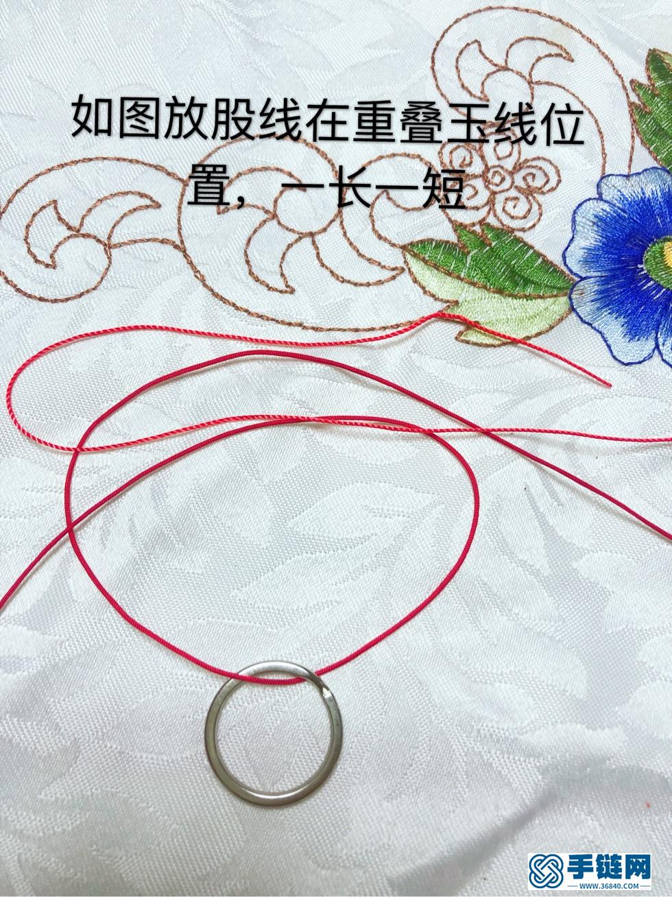 七色堇鑰匙扣教程編繩教程-完整編法步驟