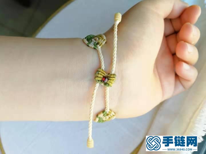 羊毛風雙軌道調(diào)節(jié)扣編繩教程-完整編法步驟