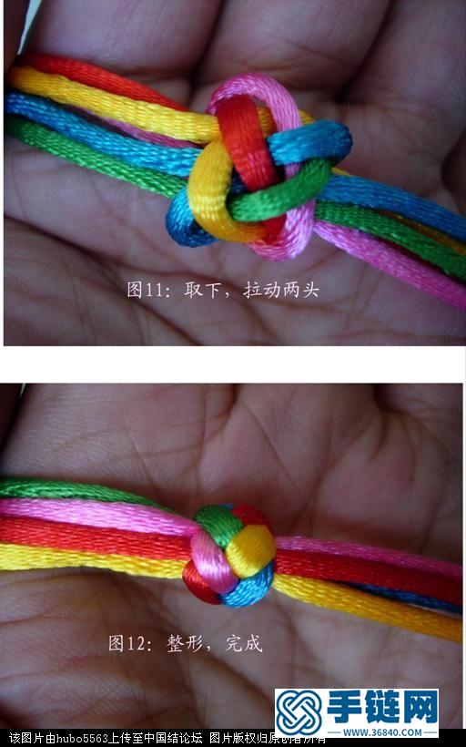原創(chuàng)新結(jié)-五線鈕扣結(jié)徒手教程