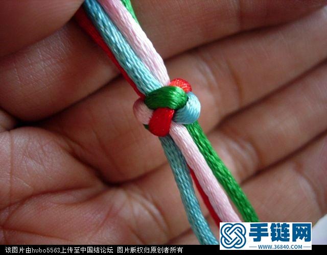 原創新結四線紐扣結徒手教程
