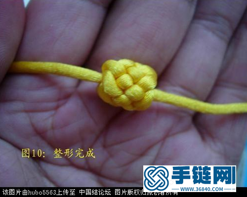 原創新結-單線六瓣長紐扣結徒手教程