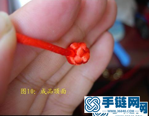 原創新結-單線5瓣紐扣結徒手教程