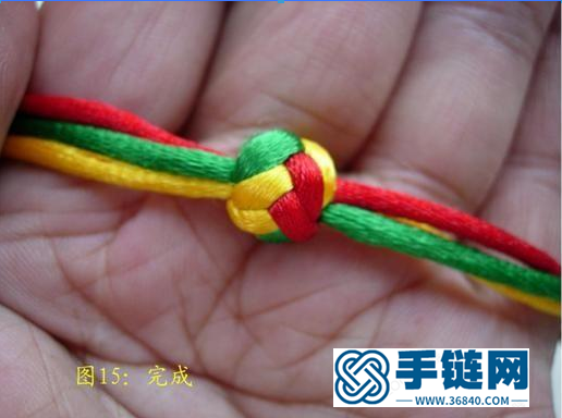 原創新結-三線六瓣大紐扣結徒手教程