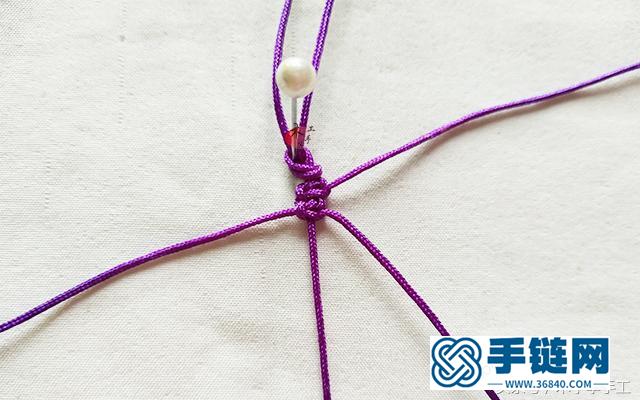 蕾絲紅繩手鏈詳細編織步驟，新手學習做手繩入門教程
