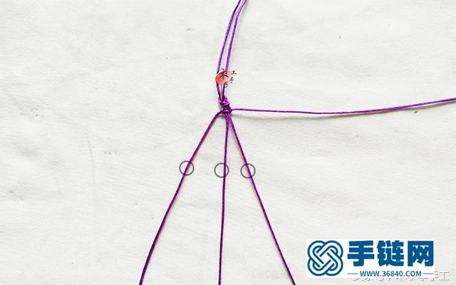 蕾絲紅繩手鏈詳細編織步驟，新手學習做手繩入門教程