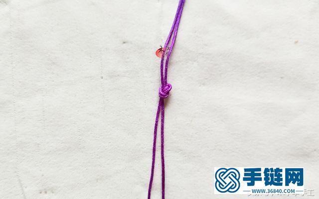 蕾絲紅繩手鏈詳細編織步驟，新手學習做手繩入門教程