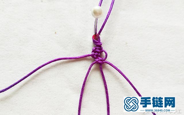 蕾絲紅繩手鏈詳細編織步驟，新手學習做手繩入門教程