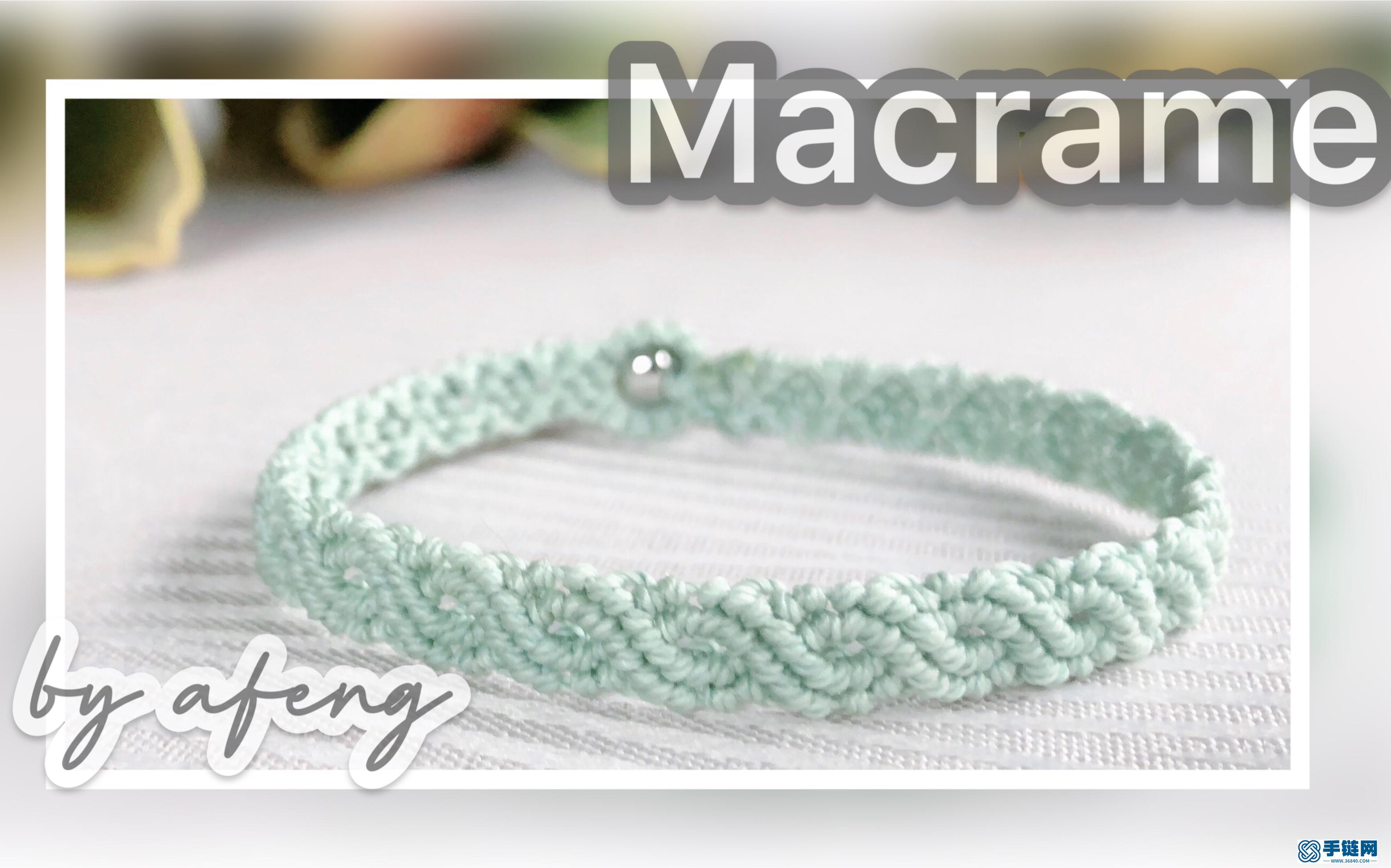 Macrame視頻教程 ,六股斜卷結手繩編織的方法