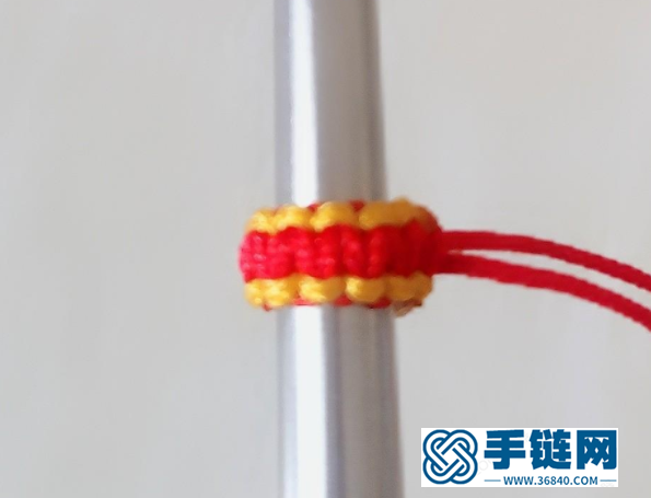 手鏈平結線圈編法，教你如何做手工編繩瓔珞圈