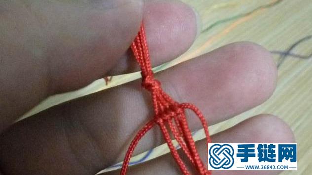 彩虹手鏈編織教程,詳細的制作方法圖解