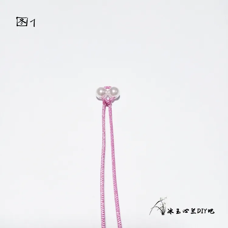蝴蝶結(jié)項鏈編織教程，簡單編項鏈繩子的方法圖解