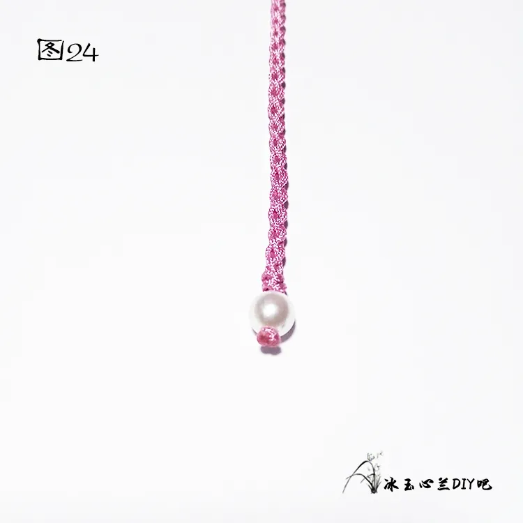 蝴蝶結(jié)項鏈編織教程，簡單編項鏈繩子的方法圖解