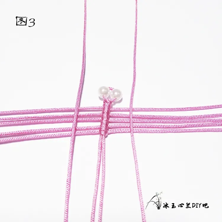 蝴蝶結(jié)項鏈編織教程，簡單編項鏈繩子的方法圖解