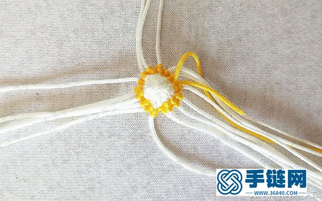 玉米編繩方法圖解，玉線手機鏈小掛件制作教程