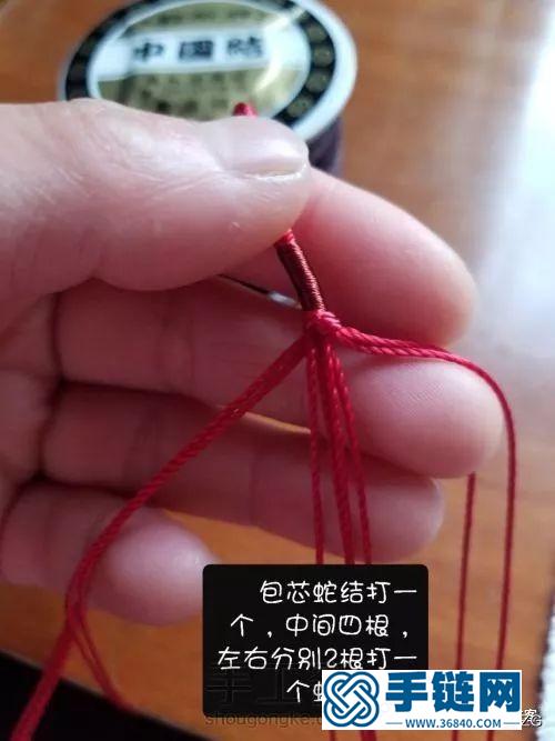 八股辮項(xiàng)鏈編法圖解，簡單愛心繞線款制作方法