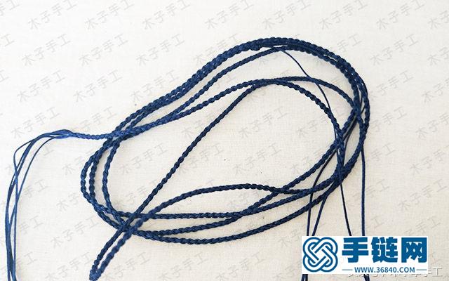 項鏈繩尾扣的編法圖解，瑪瑙珠項鏈編織教程
