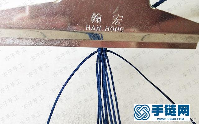 項鏈繩尾扣的編法圖解，瑪瑙珠項鏈編織教程