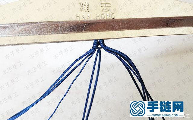 項鏈繩尾扣的編法圖解，瑪瑙珠項鏈編織教程