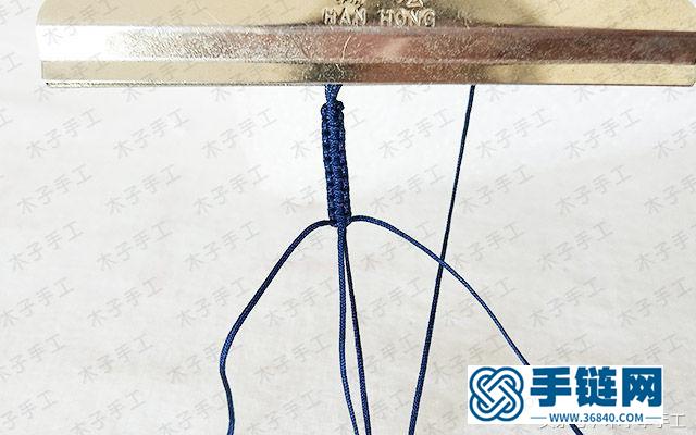項鏈繩尾扣的編法圖解，瑪瑙珠項鏈編織教程