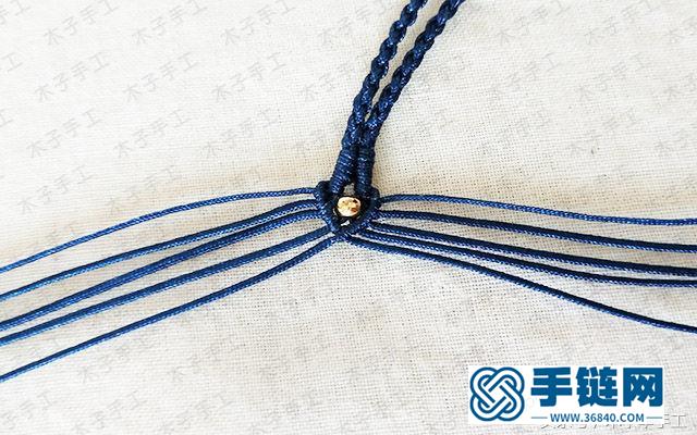 項鏈繩尾扣的編法圖解，瑪瑙珠項鏈編織教程