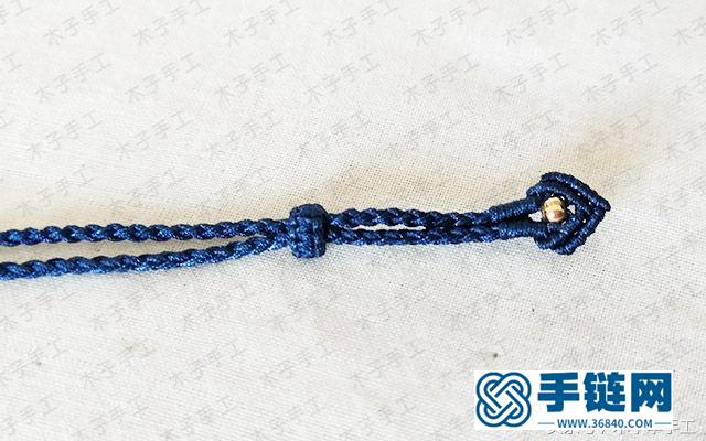 項鏈繩尾扣的編法圖解，瑪瑙珠項鏈編織教程
