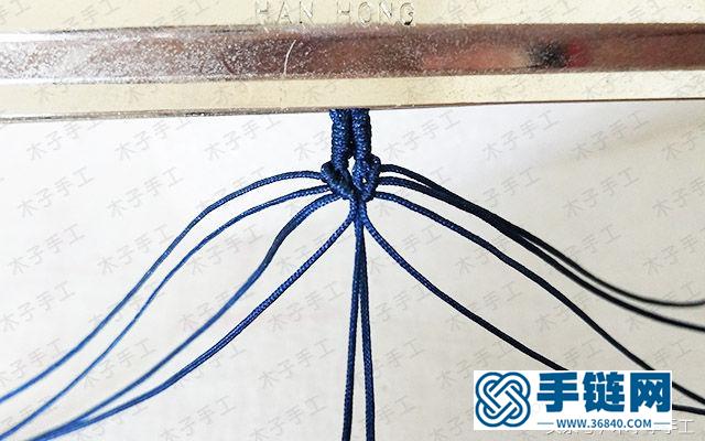 項鏈繩尾扣的編法圖解，瑪瑙珠項鏈編織教程