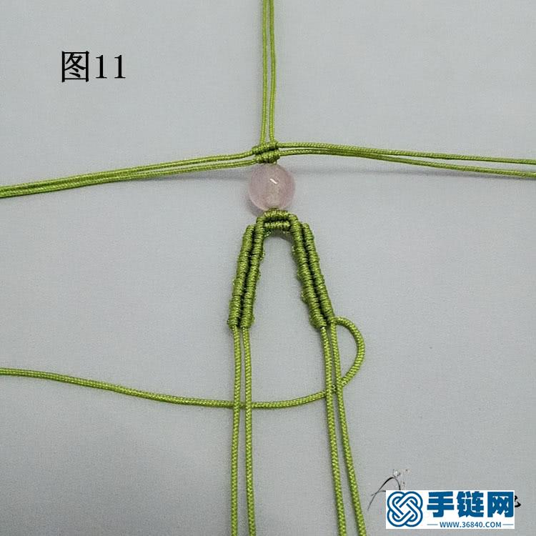手工編繩手鏈教程，個性假面狐貍造型手繩做法