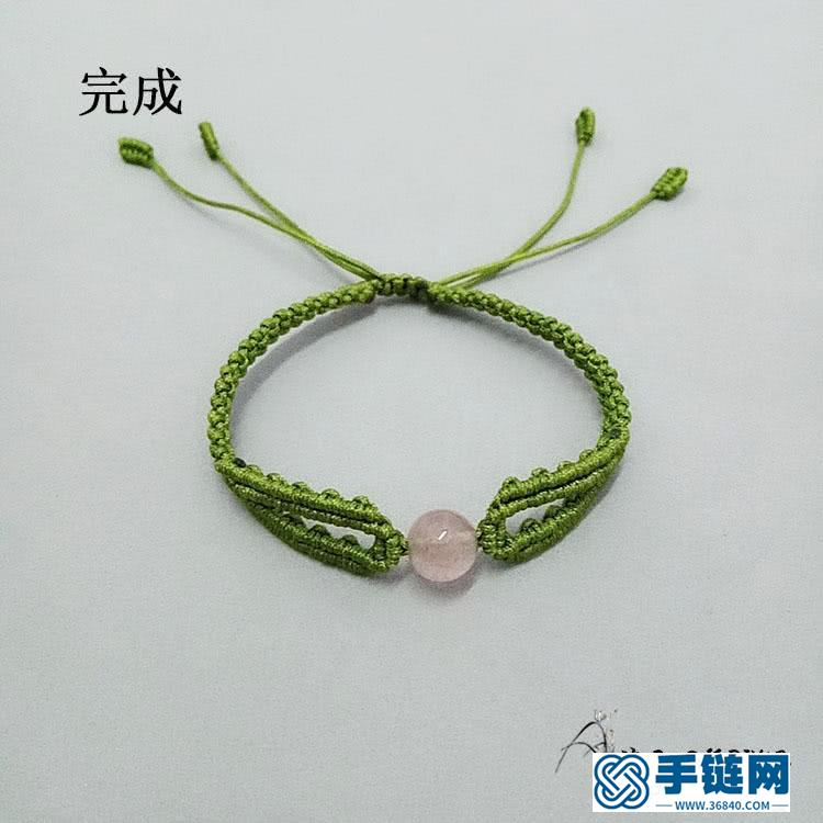 手工編繩手鏈教程，個性假面狐貍造型手繩做法