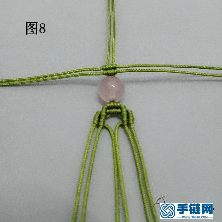 手工編繩手鏈教程，個性假面狐貍造型手繩做法