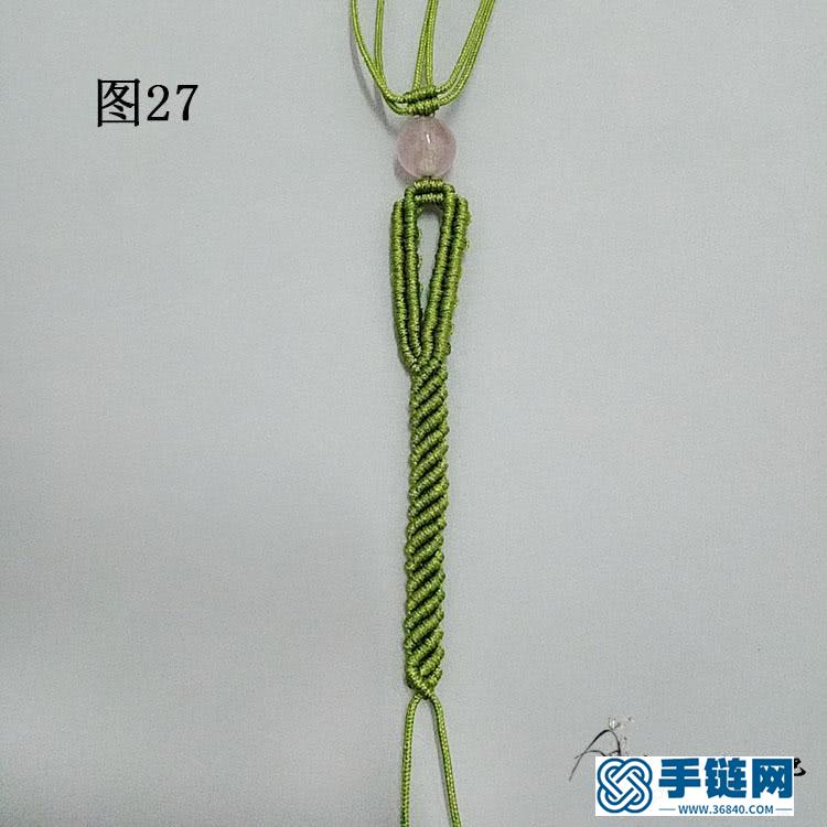 手工編繩手鏈教程，個性假面狐貍造型手繩做法